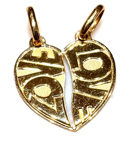 Anhänger Sommer Cuori divisibili in Gelbgold CUORE DIV P D/Z 2.50 G - CUORE DIV P D/Z 2.50 G
